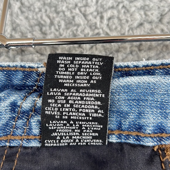 AFFLICTION LOS ANGELES Denim Jeans Mens 42x31 Flap Back Pocket Plain Jane - Picture 13 of 14